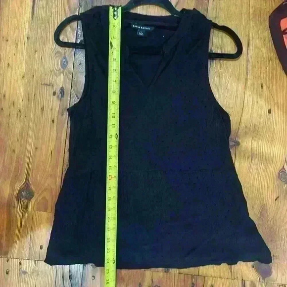 Zac & Rachel Black Sleeveless peplum top size large - Picture 9 of 9